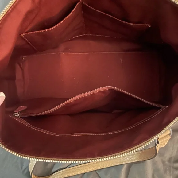 Coach Beige Leather Tote and Wallet Set - Picture 8 of 10